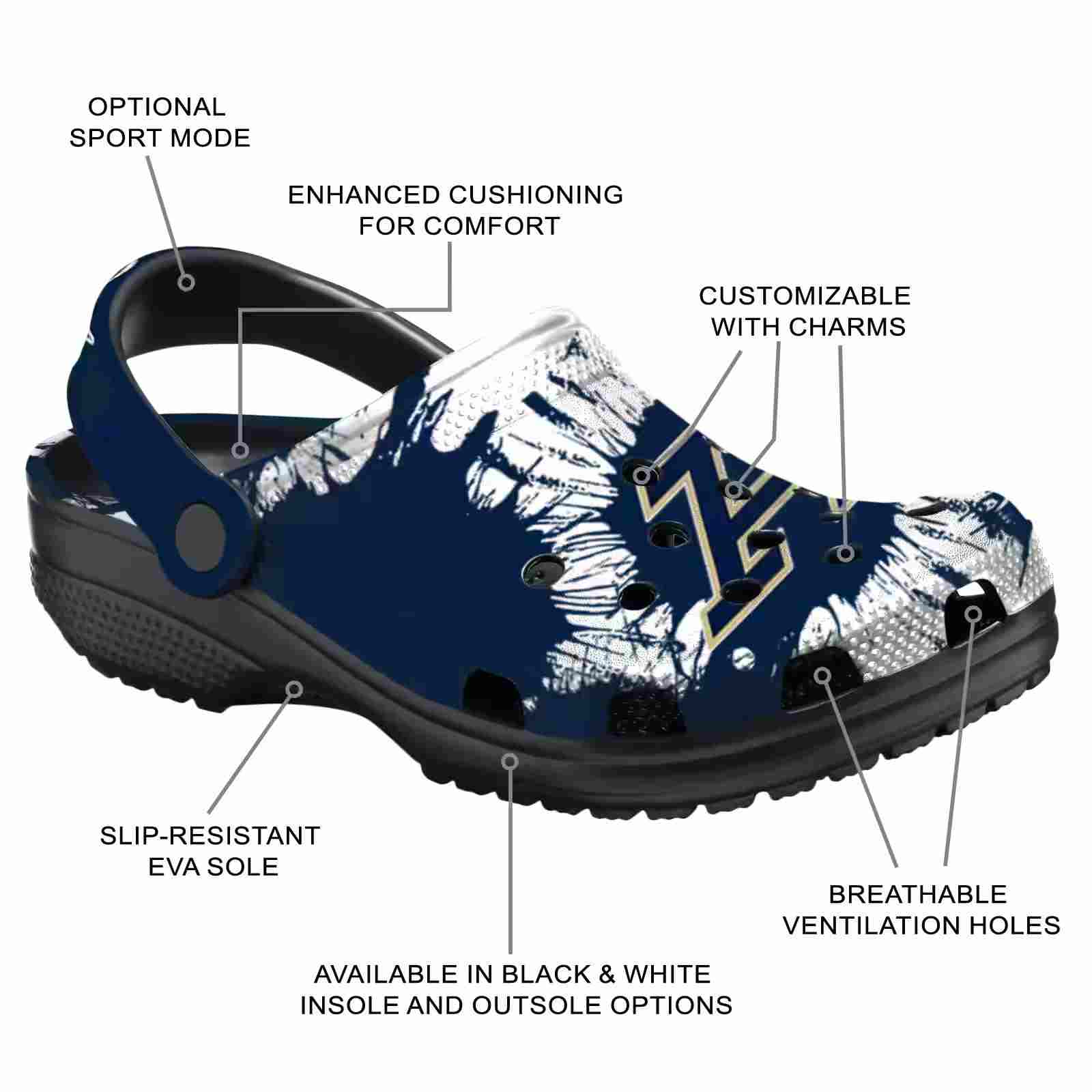 Akron Zips Splatter Graphics ClogTVC1801749 - Image 5