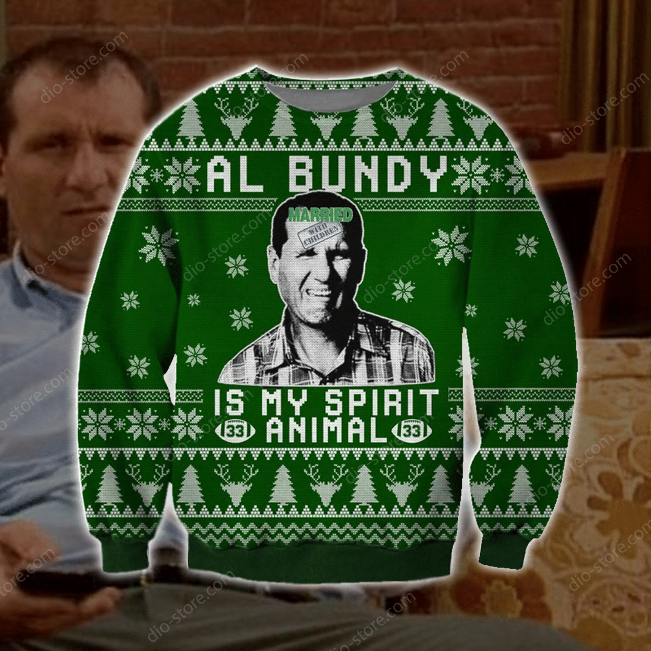 Al Bundy Knitting Pattern 3D Print Ugly Christmas Sweater Adult 3D Funny Matching for family