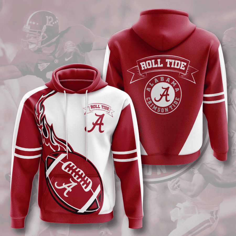 Alabama Crimson Tide 3D All Over Print Hoodie, Zip Hoodie