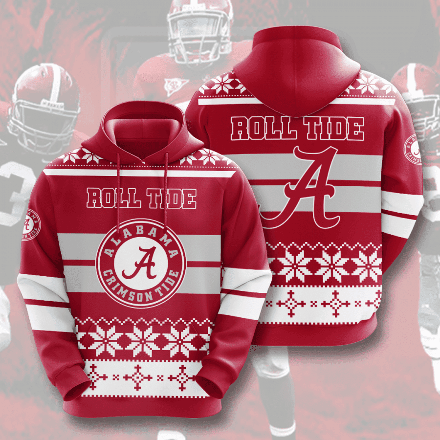 Alabama Crimson Tide 3D All Over Print Hoodie, Zip Hoodie