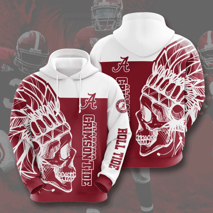 Alabama Crimson Tide 3D All Over Print Hoodie, Zip Hoodie