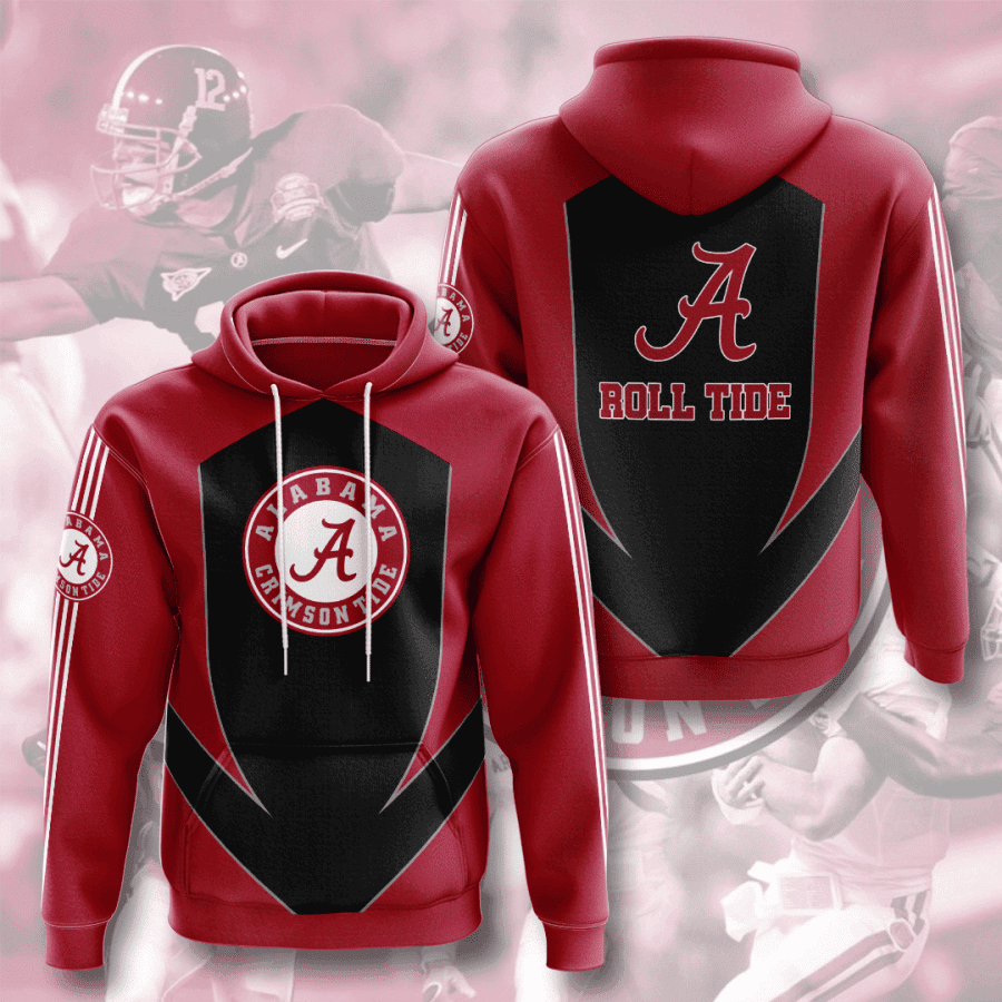 Alabama Crimson Tide 3D All Over Print Hoodie, Zip Hoodie