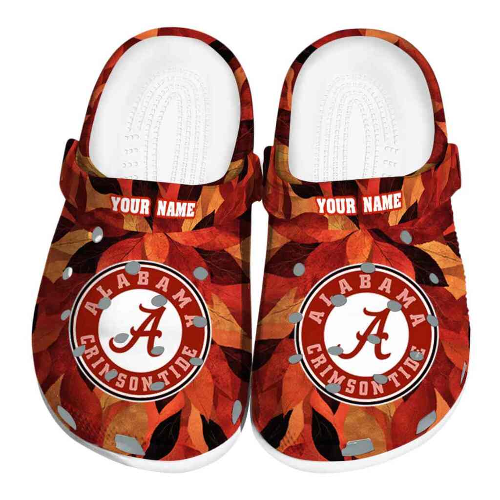 Alabama Crimson Tide Autumn Leaves ClogTVC1801923