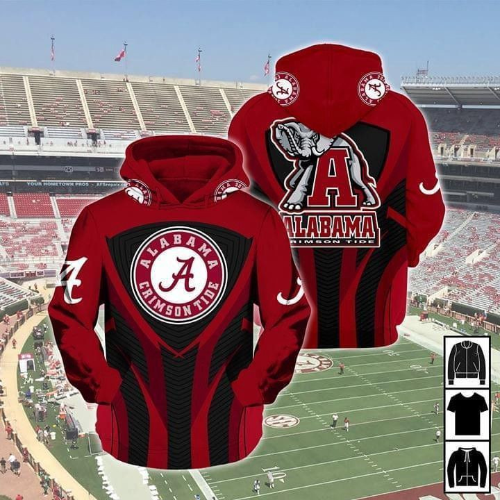 Alabama Crimson Tide Fan 3D All Over Print Hoodie, Zip Hoodie