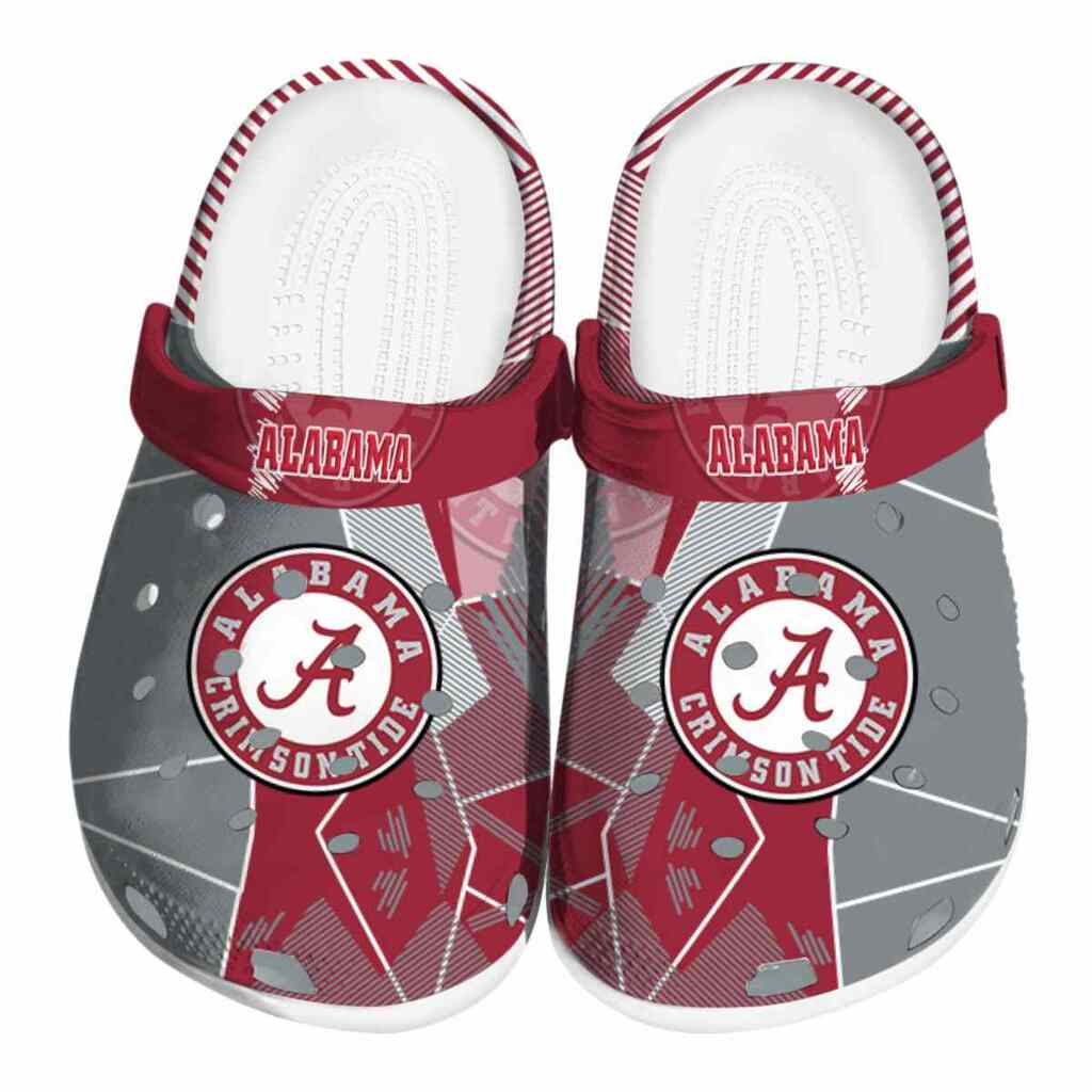 Alabama Crimson Tide Geometric Background ClogTVC180117