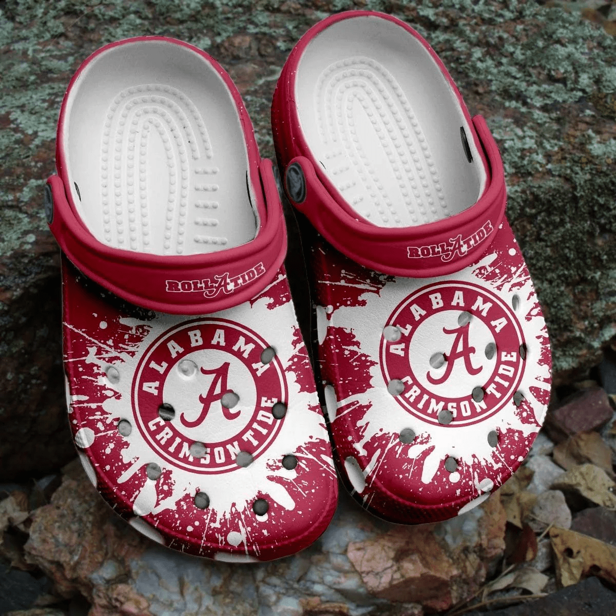 Alabama Crimson Tide NCAA Crocs Crocband Clogs Shoes Comfortable For Men Women