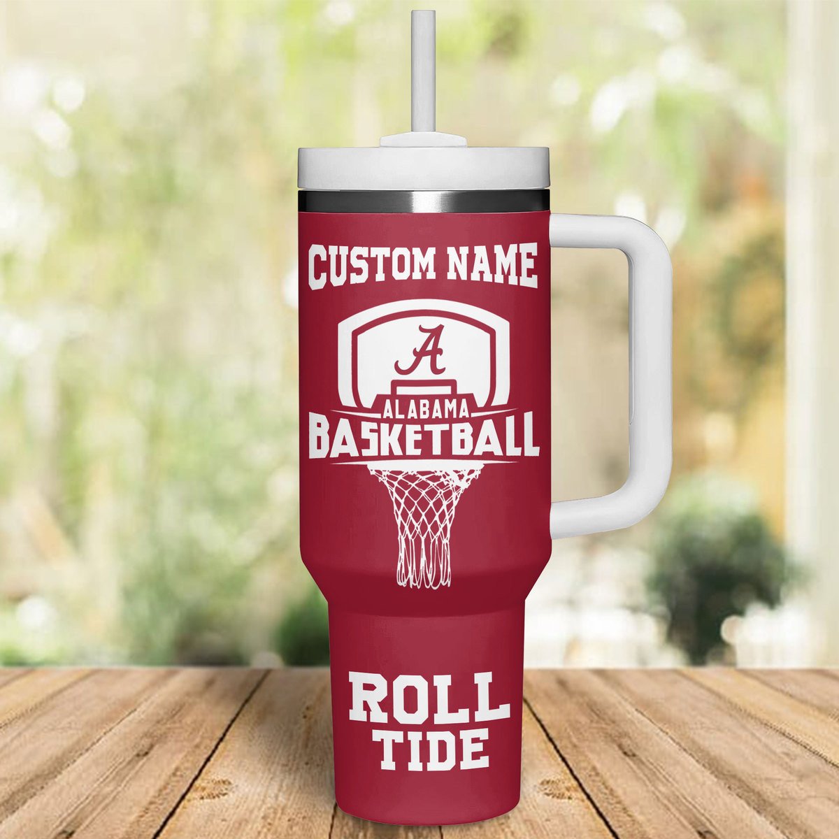 Alabama Crimson Tide NCAA Custom Stanley Cup 40 oz 30 oz Tumbler With HandleTVC2301503 - Image 3