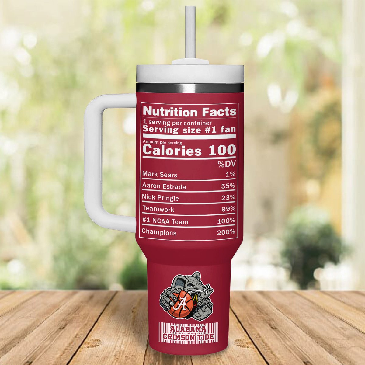 Alabama Crimson Tide NCAA Custom Stanley Cup 40 oz 30 oz Tumbler With HandleTVC2301503 - Image 2