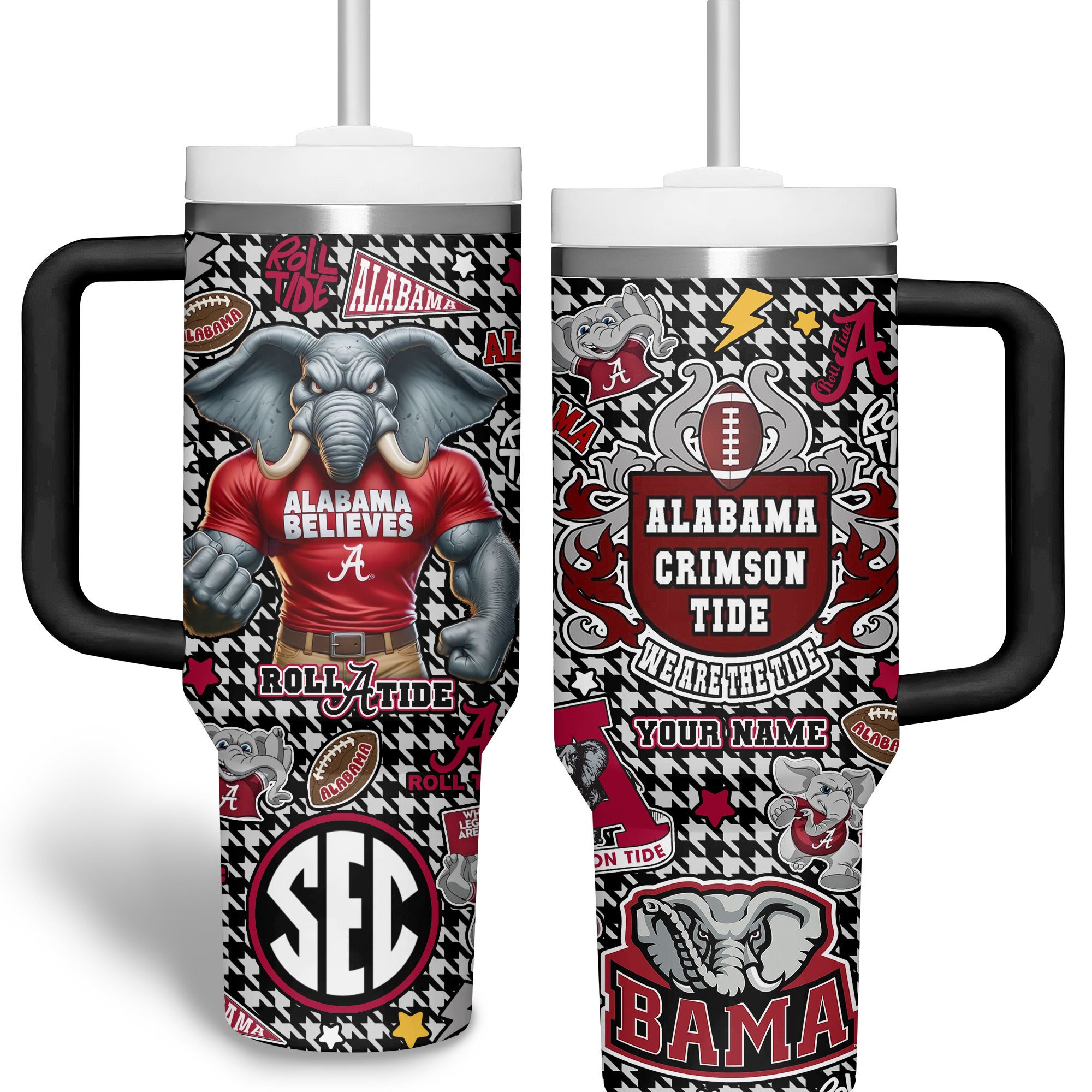 Alabama Crimson Tide NCAA Custom Stanley Cup 40 oz 30 oz Tumbler With HandleTVC2301514