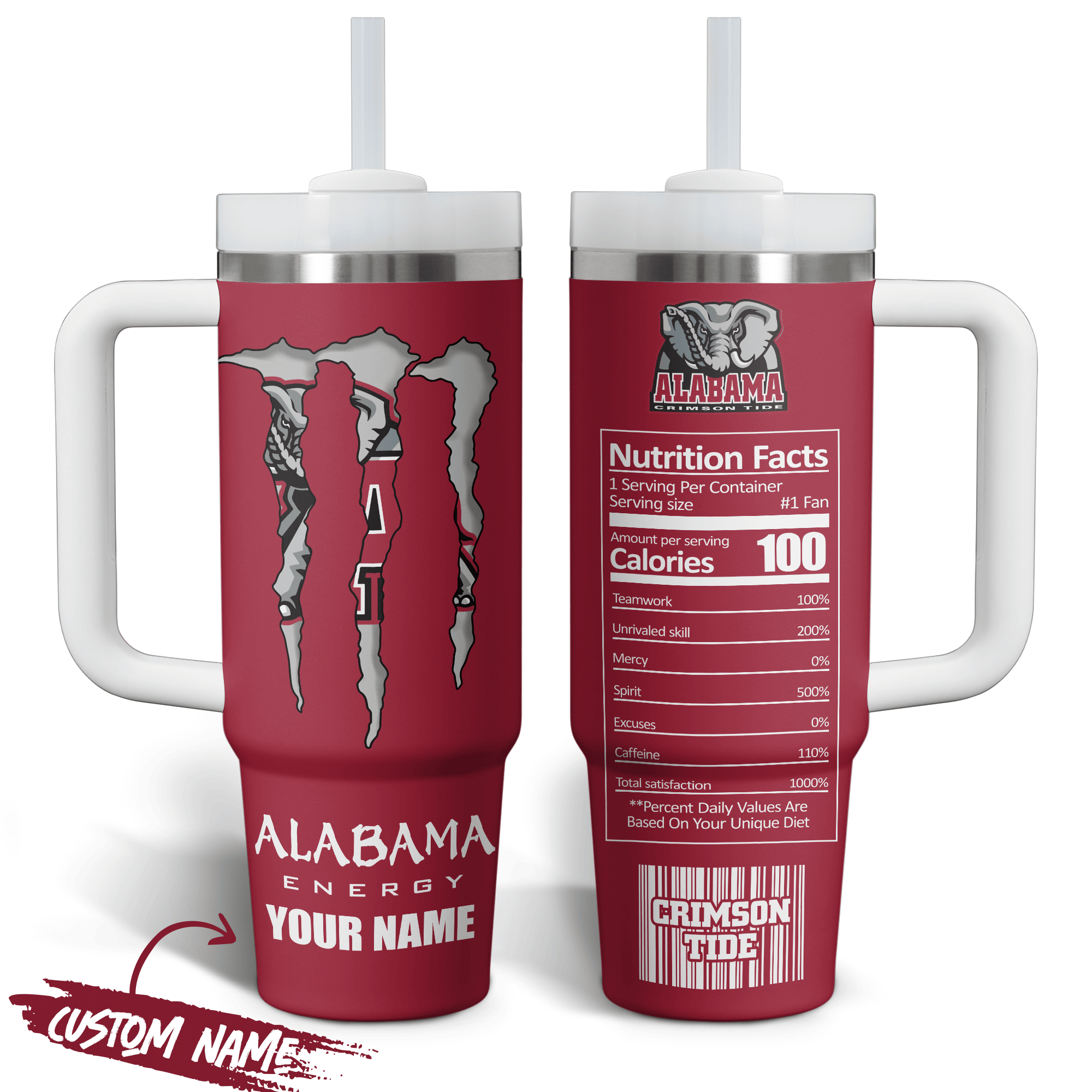 Alabama Crimson Tide NCAA Custom Stanley Cup 40 oz 30 oz Tumbler With HandleTVC2301520