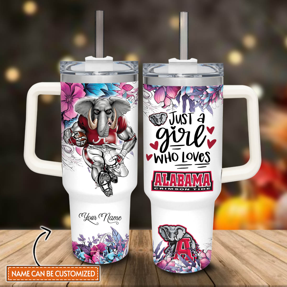 Alabama Crimson Tide NCAA Custom Stanley Cup 40 oz 30 oz Tumbler With HandleTVC2301808