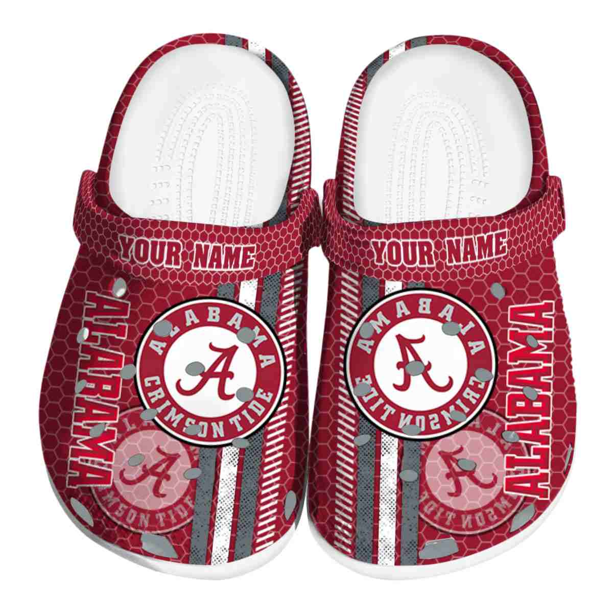 Alabama Crimson Tide NCAA Sport Crocs Crocband Clogs Shoes Comfortable For Men Women and Kids