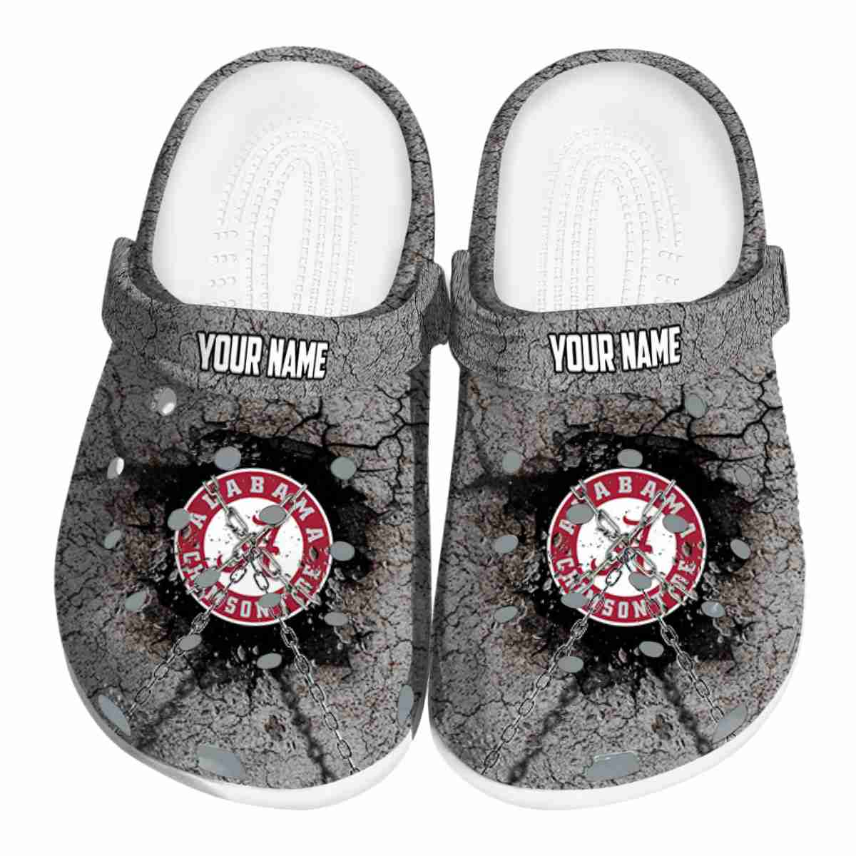Alabama Crimson Tide NCAA Sport Crocs Crocband Clogs Shoes Comfortable For Men Women and Kids