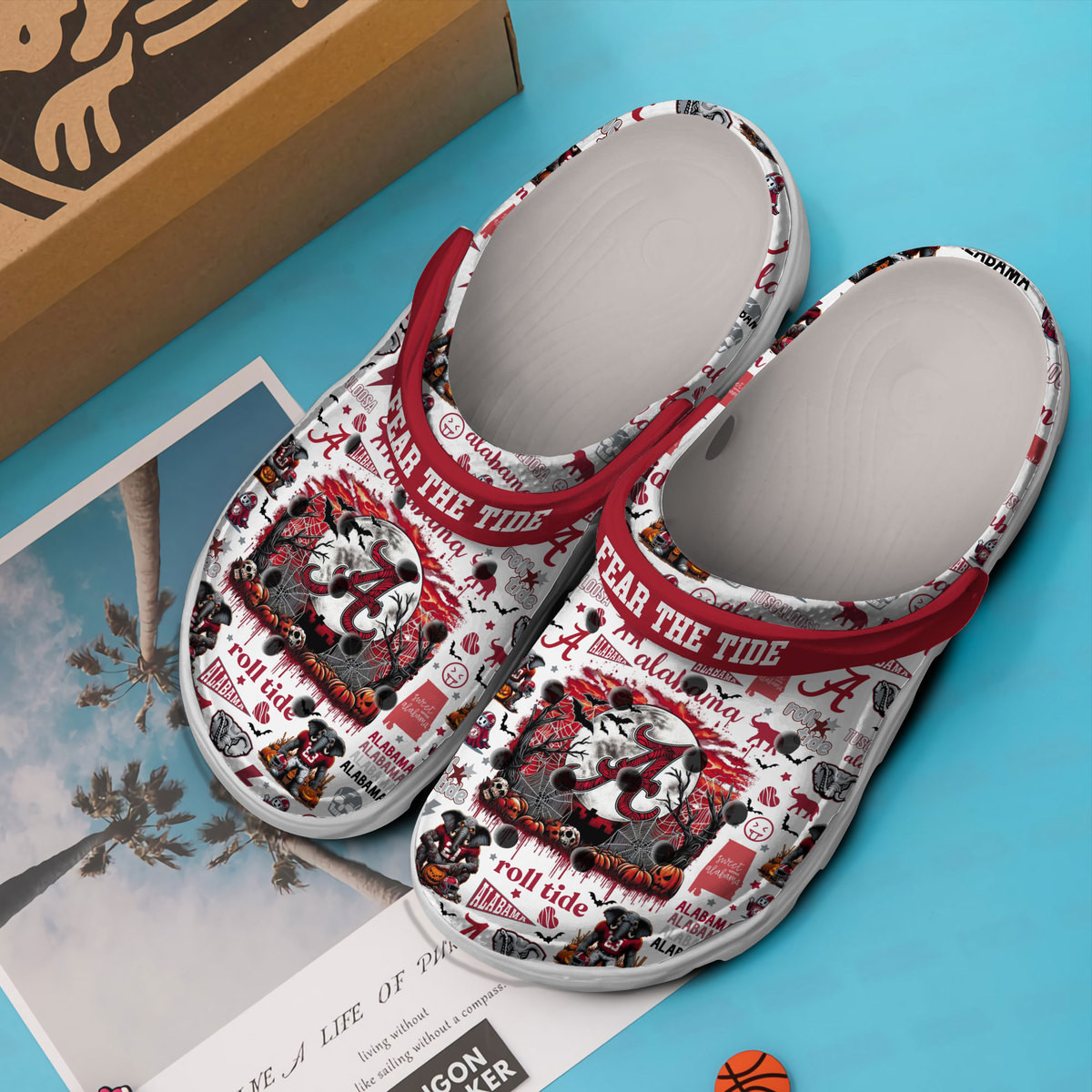 Alabama Crimson Tide NCAA Sport Crocs Crocband Clogs Shoes Comfortable For Men Women and Kids - Image 4