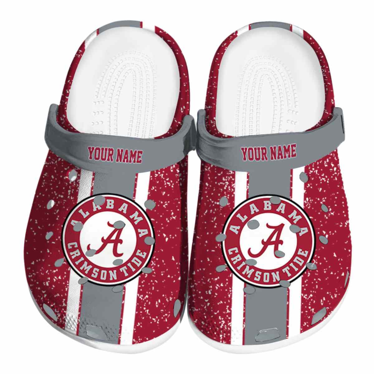 Alabama Crimson Tide NCAA Sport Crocs Crocband Clogs Shoes Comfortable For Men Women and Kids