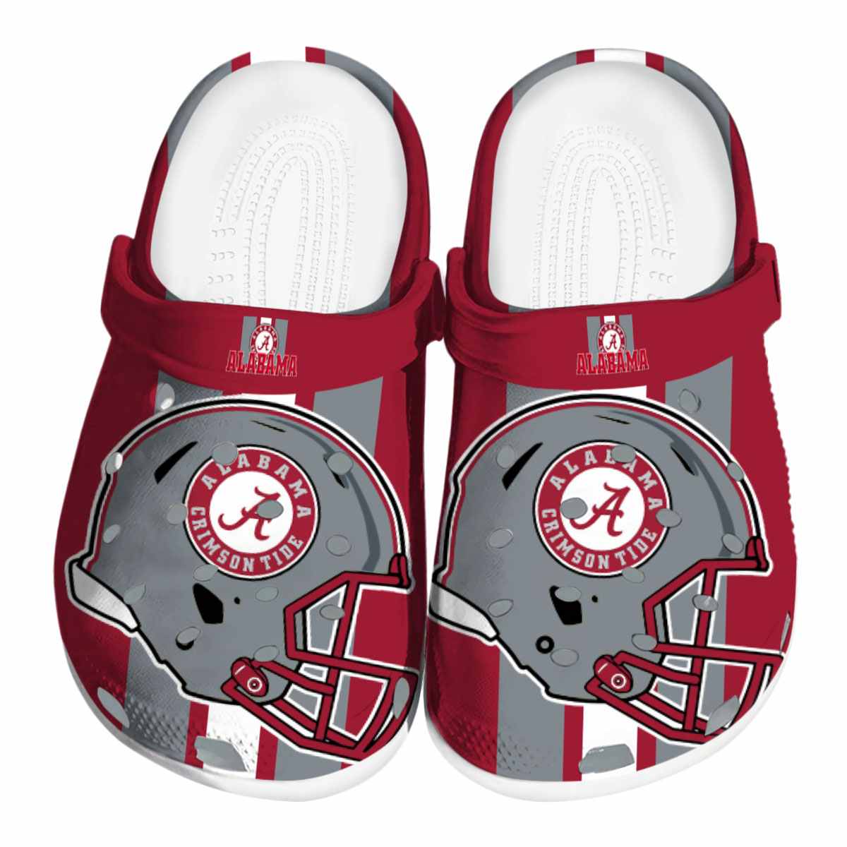 Alabama Crimson Tide NCAA Sport Crocs Crocband Clogs Shoes Comfortable For Men Women and Kids