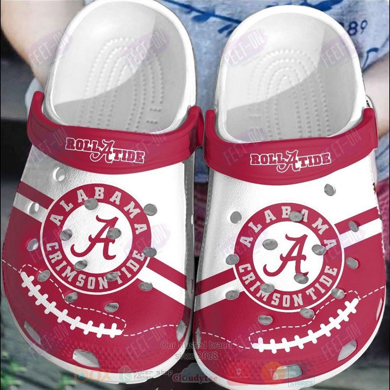 Alabama Crimson Tide NCAA Sport Crocs Crocband Clogs Shoes Comfortable For Men Women and Kids