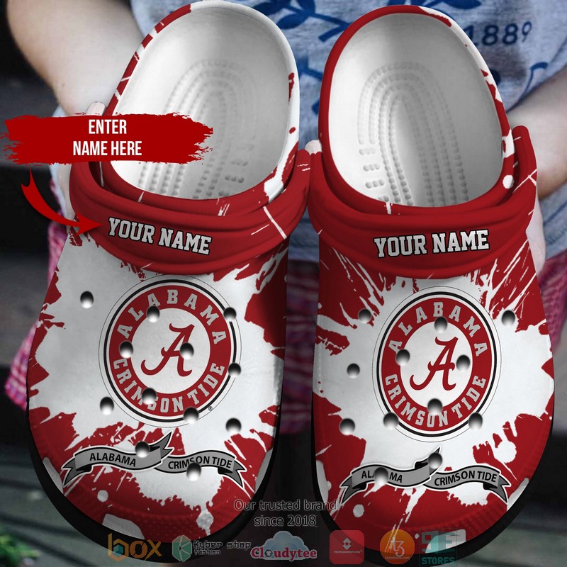 Alabama Crimson Tide NCAA Sport Crocs Crocband Clogs Shoes Comfortable For Men Women and Kids