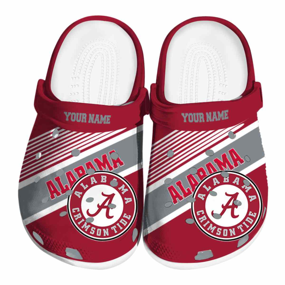 Alabama Crimson Tide NCAA Sport Crocs Crocband Clogs Shoes Comfortable For Men Women and Kids