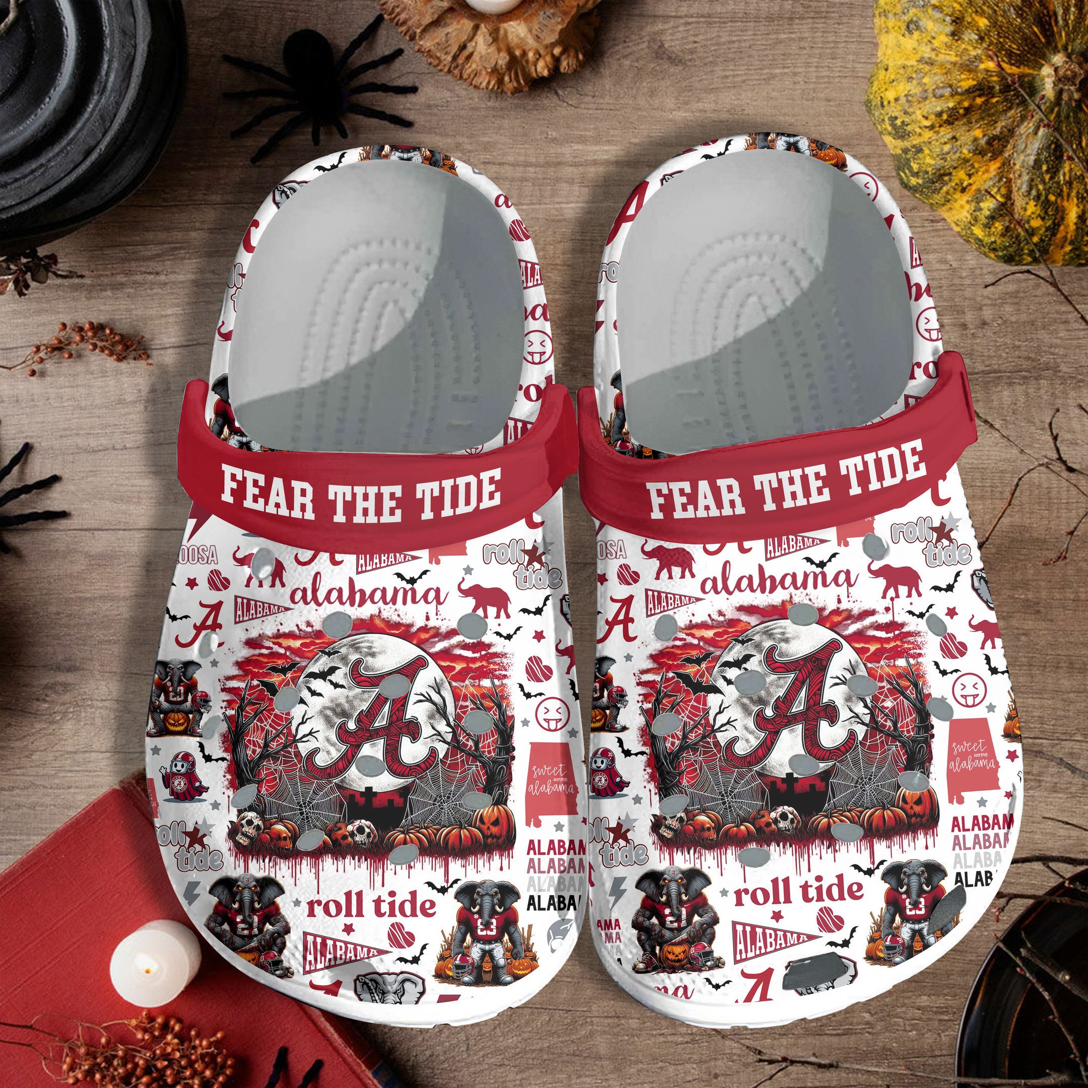 Alabama Crimson Tide NCAA Sport Crocs Crocband Clogs Shoes Comfortable For Men Women and Kids - Image 2