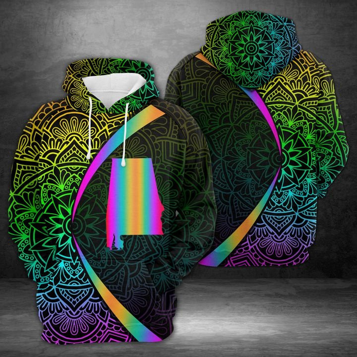 Alabama Light 3D All Over Print Hoodie, Zip Hoodie
