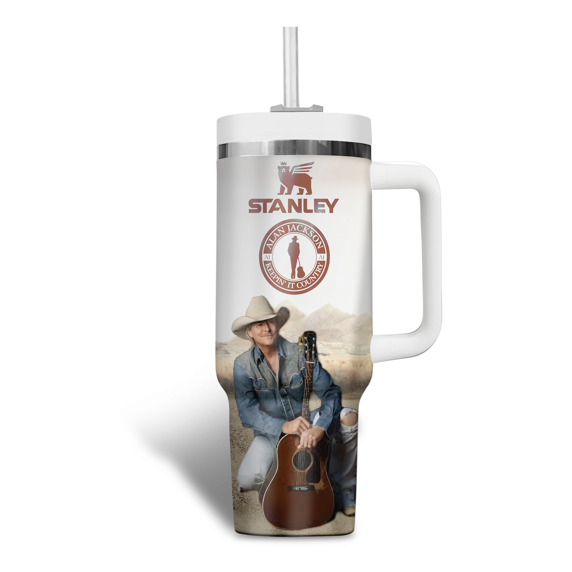 Alan Jackson Music Custom Stanley Cup 40 oz 30 oz Tumbler With HandleTVC2301177 - Image 2