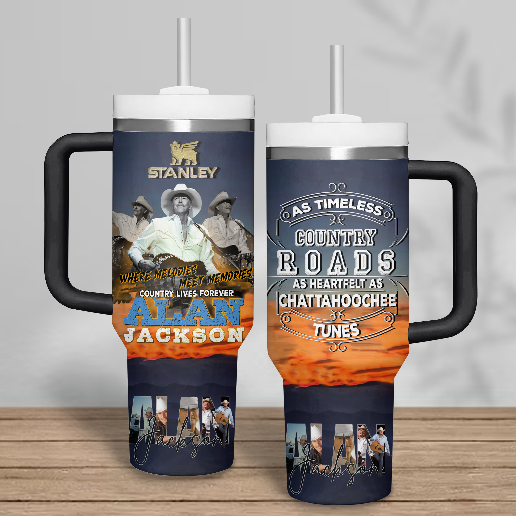 Alan Jackson Music Custom Stanley Cup 40 oz 30 oz Tumbler With HandleTVC2301342 - Image 4