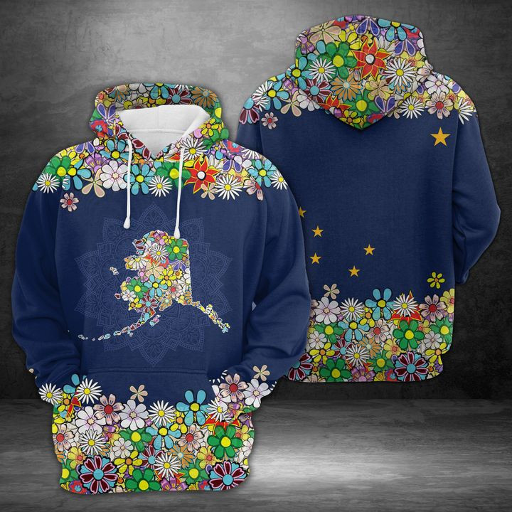 Alaska Flower 3D All Over Print Hoodie, Zip Hoodie