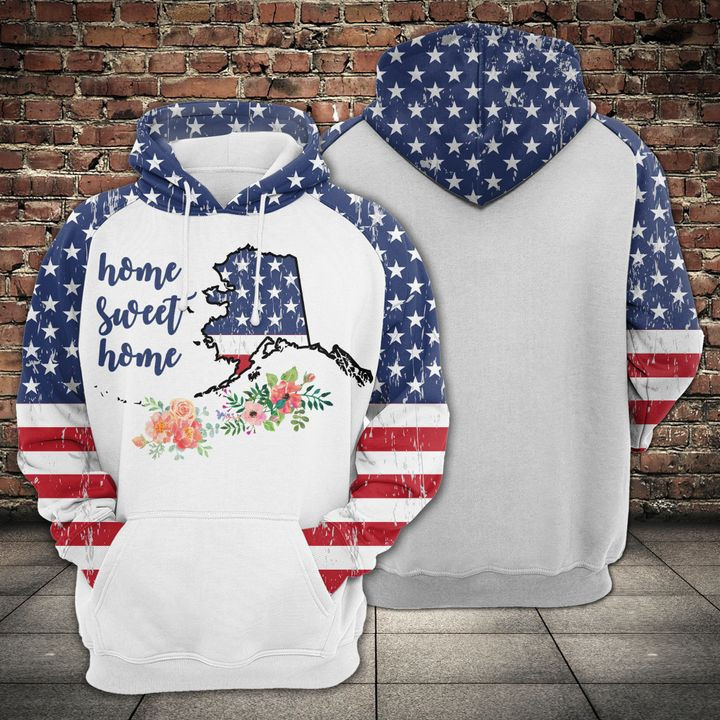 Alaska Home Sweet Home 3D All Over Print Hoodie, Zip Hoodie