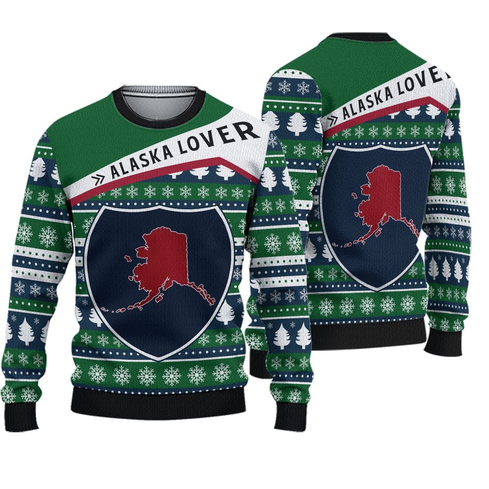 Alaska Lover Ugly Christmas Sweater