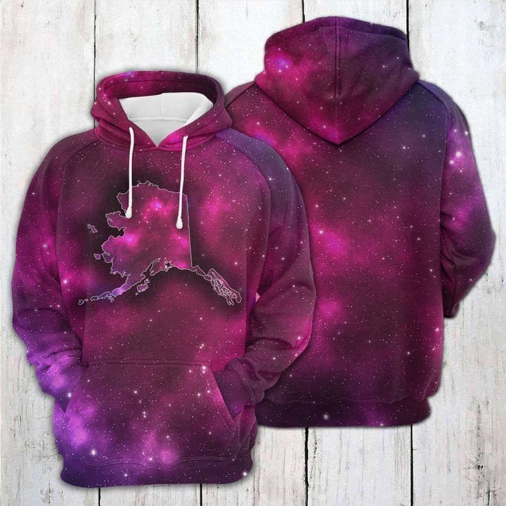 Alaska Purple Galaxy 3D All Over Print Hoodie, Zip Hoodie