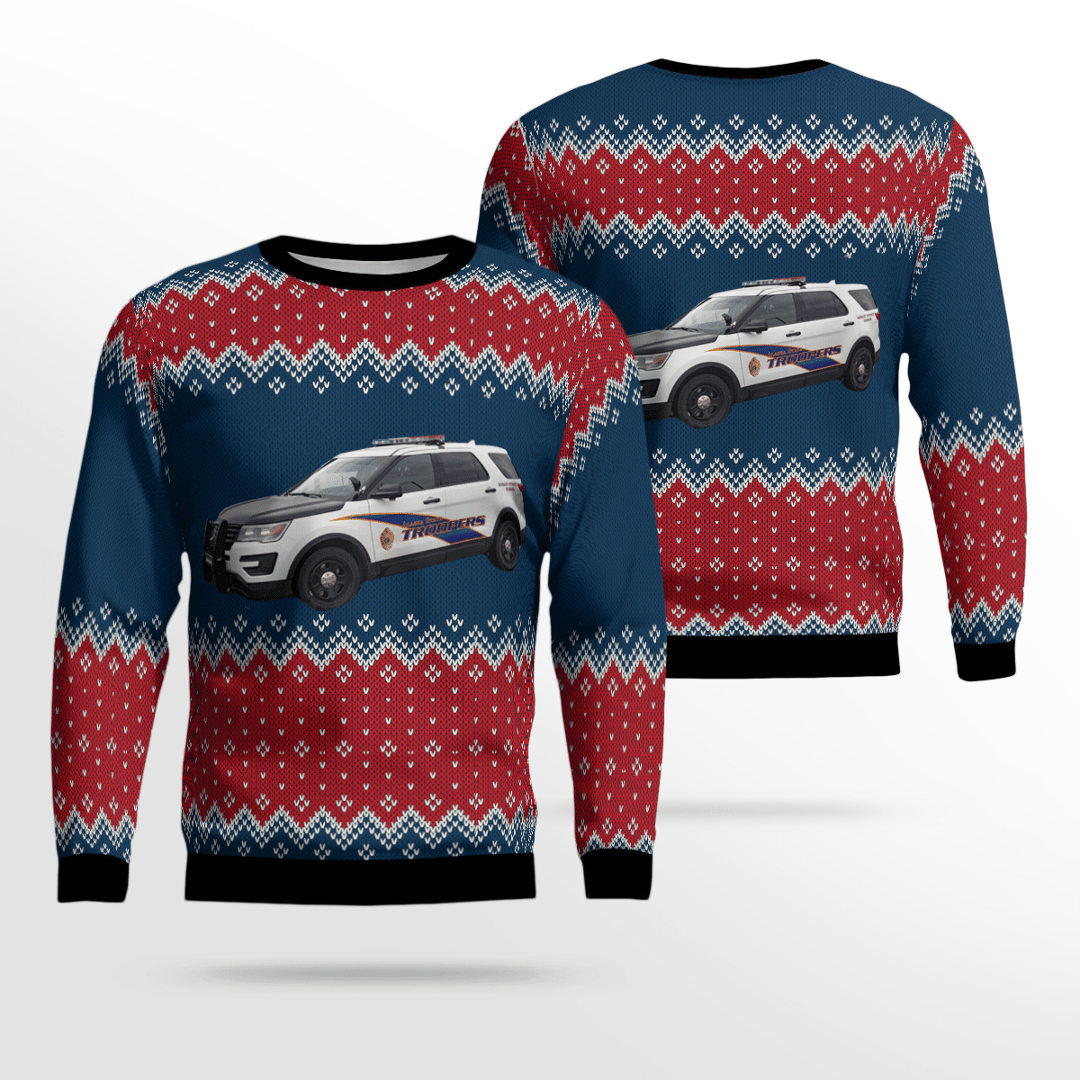 Alaska State Troopers Ford Ugly Christmas Sweater Adult 3D Funny Matching for family