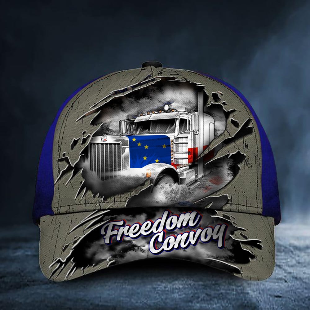 Alaska Trucker Freedom Convoy Hat For 2022 Support Truck Drivers Caps For Dad Trucker Hats Custom Hats Gifts For Men & Women