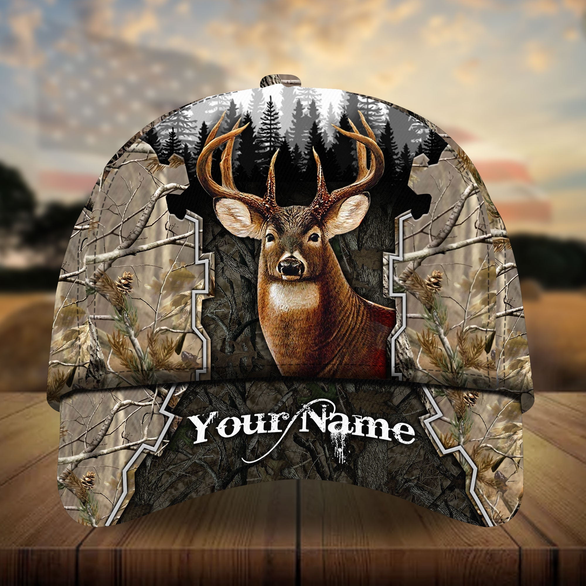 Aleandro Cotta Hunting Hats 3D Multicolored Camo Personalized Trucker Hats Custom Hats Gifts For Men & Women