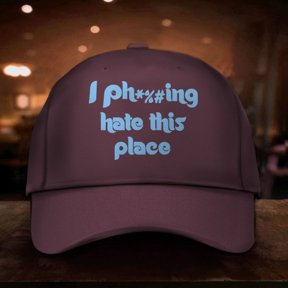 Alec Bohm I Hate This Place Hat Phillies Baseball Alec Bohm I Fking Hate This Place Hat Trucker Hats Custom Hats Gifts For Men & Women