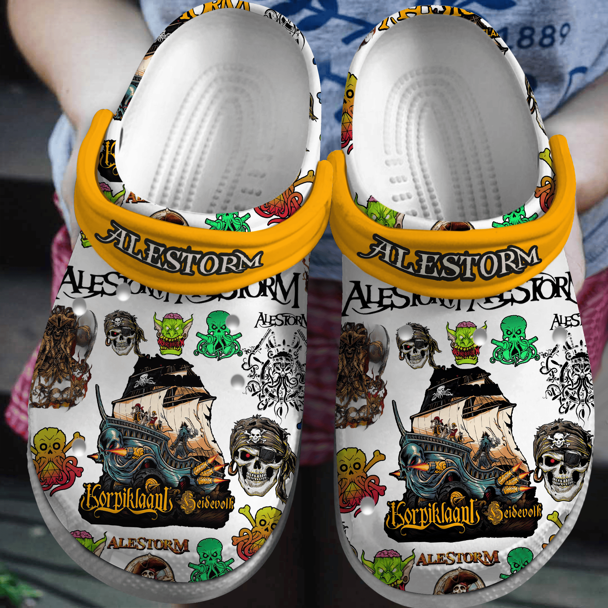 Alestorm Music Crocs Crocband Clogs Shoes Comfortable For Men Women and Kids