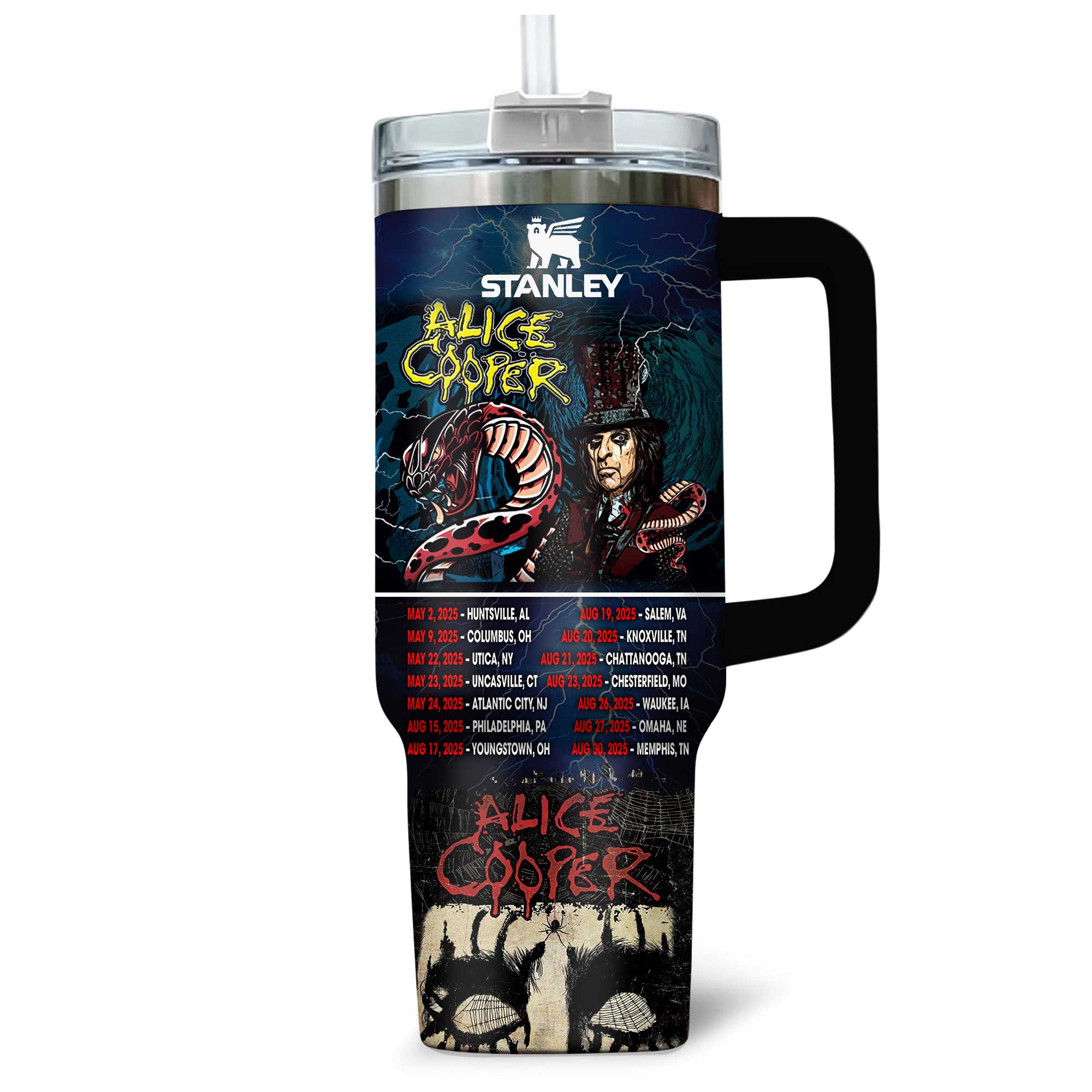 Alice Cooper Music Custom Stanley Cup 40 oz 30 oz Tumbler With HandleTVC2301169 - Image 2