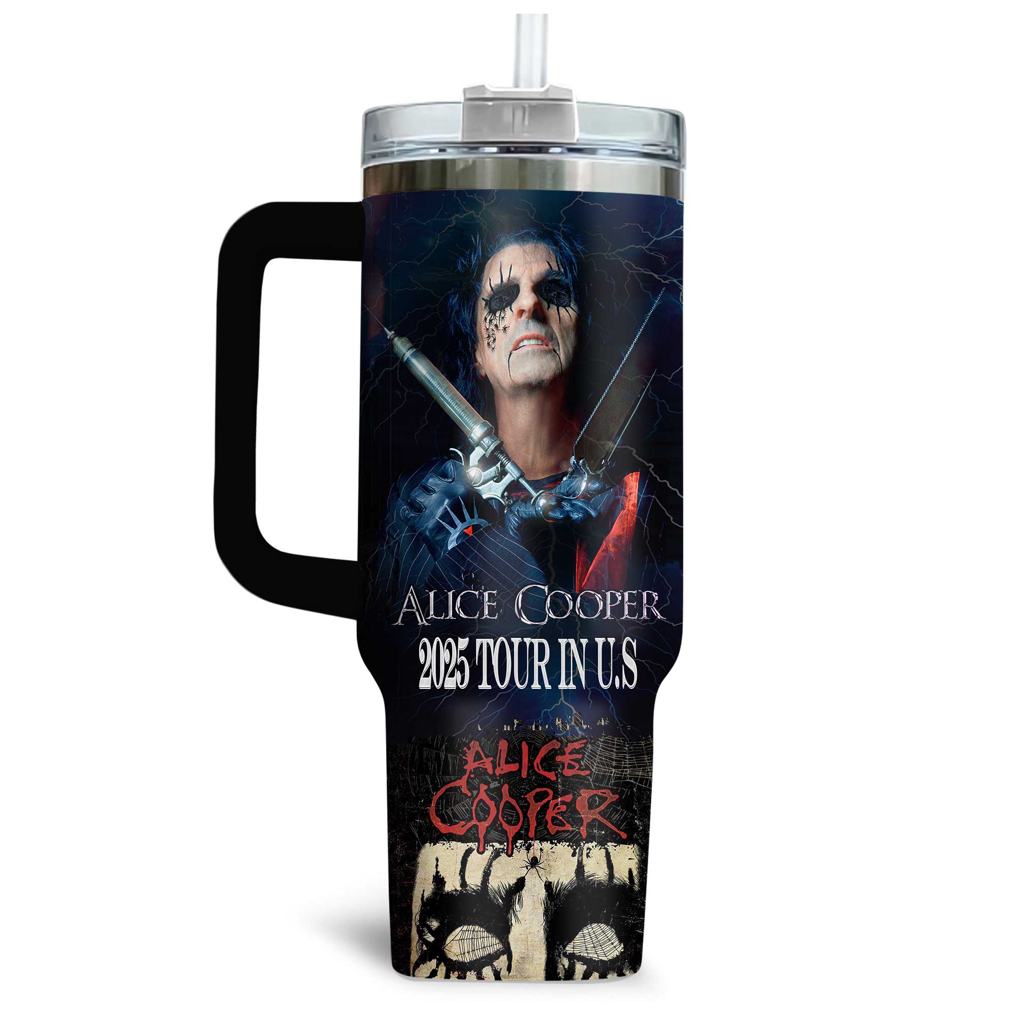 Alice Cooper Music Custom Stanley Cup 40 oz 30 oz Tumbler With HandleTVC2301169 - Image 3