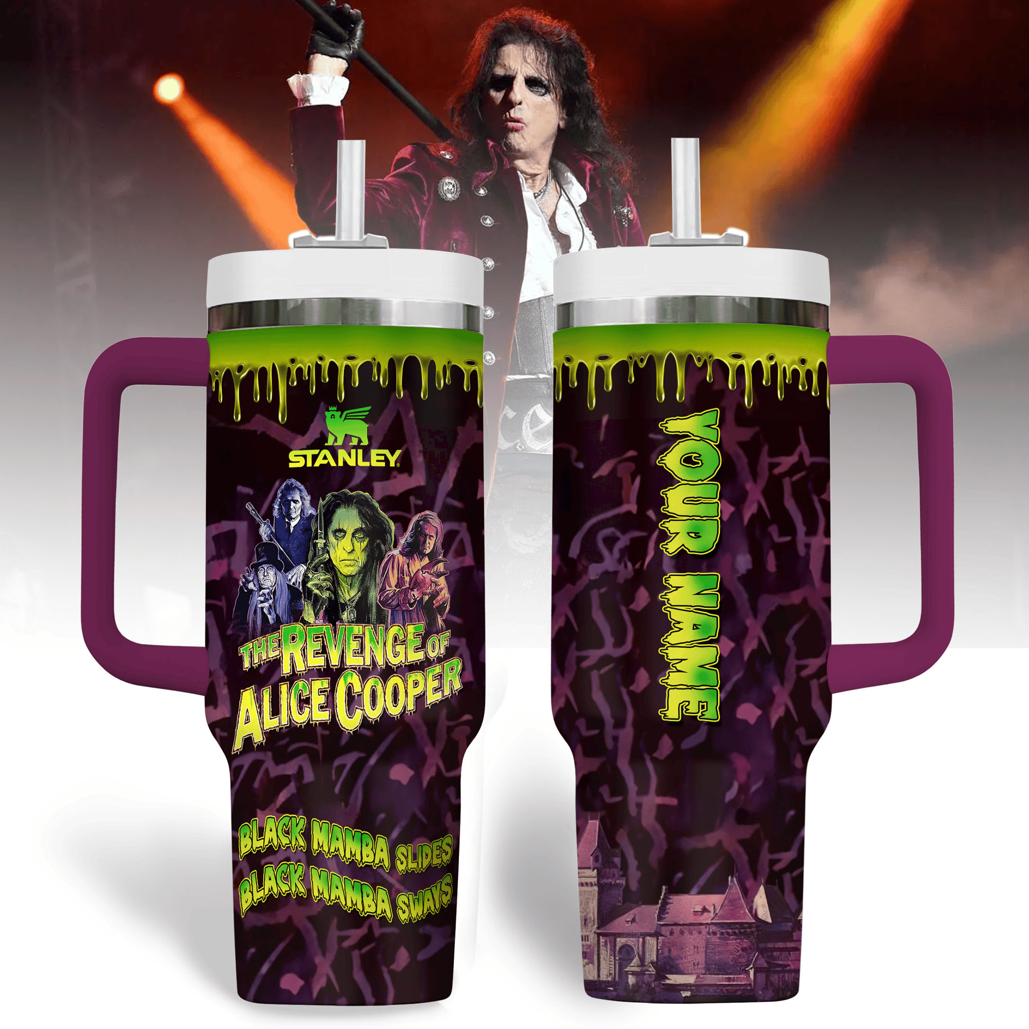 Alice Cooper Music Custom Stanley Cup 40 oz 30 oz Tumbler With HandleTVC2301191