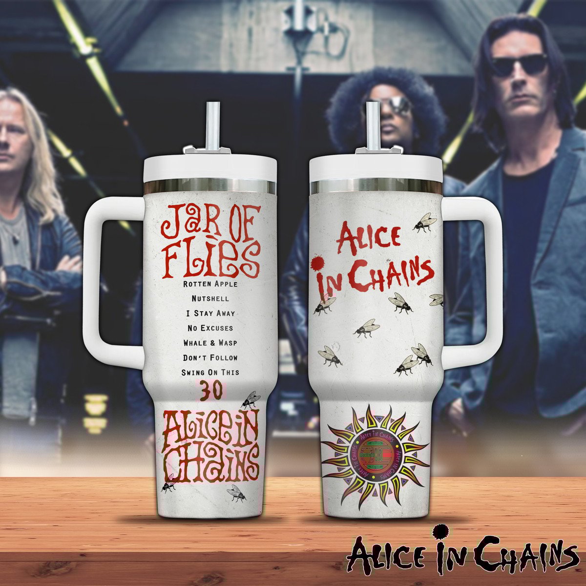 Alice In Chains Music Custom Stanley Cup 40 oz 30 oz Tumbler With HandleTVC2301299