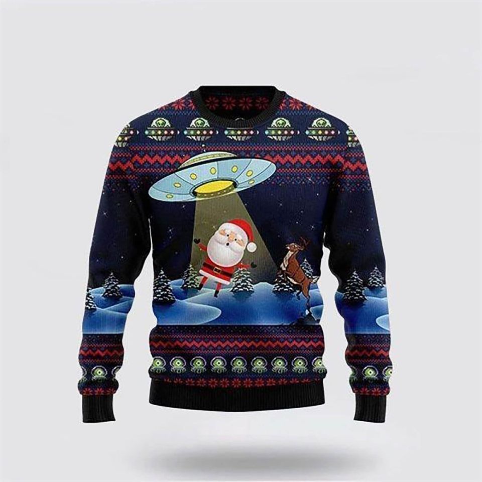 Alien Dont Catch Santa Ugly Sweater, Christmas Gifts