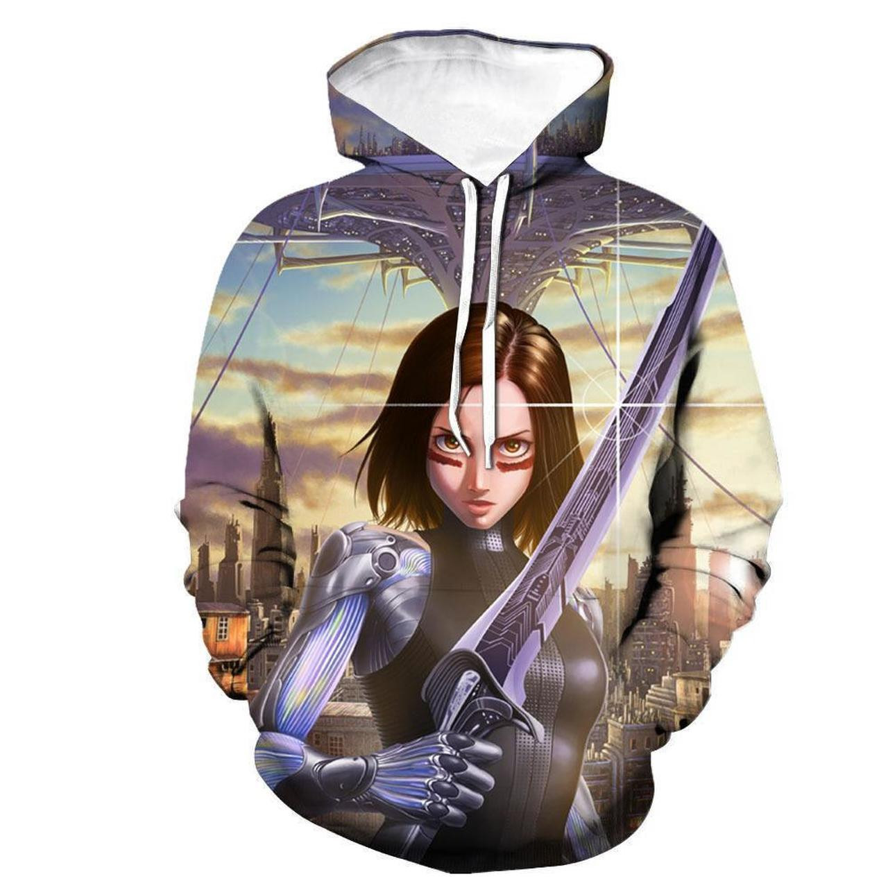 Alita Battle Angel 3D All Over Print Hoodie, Zip Hoodie