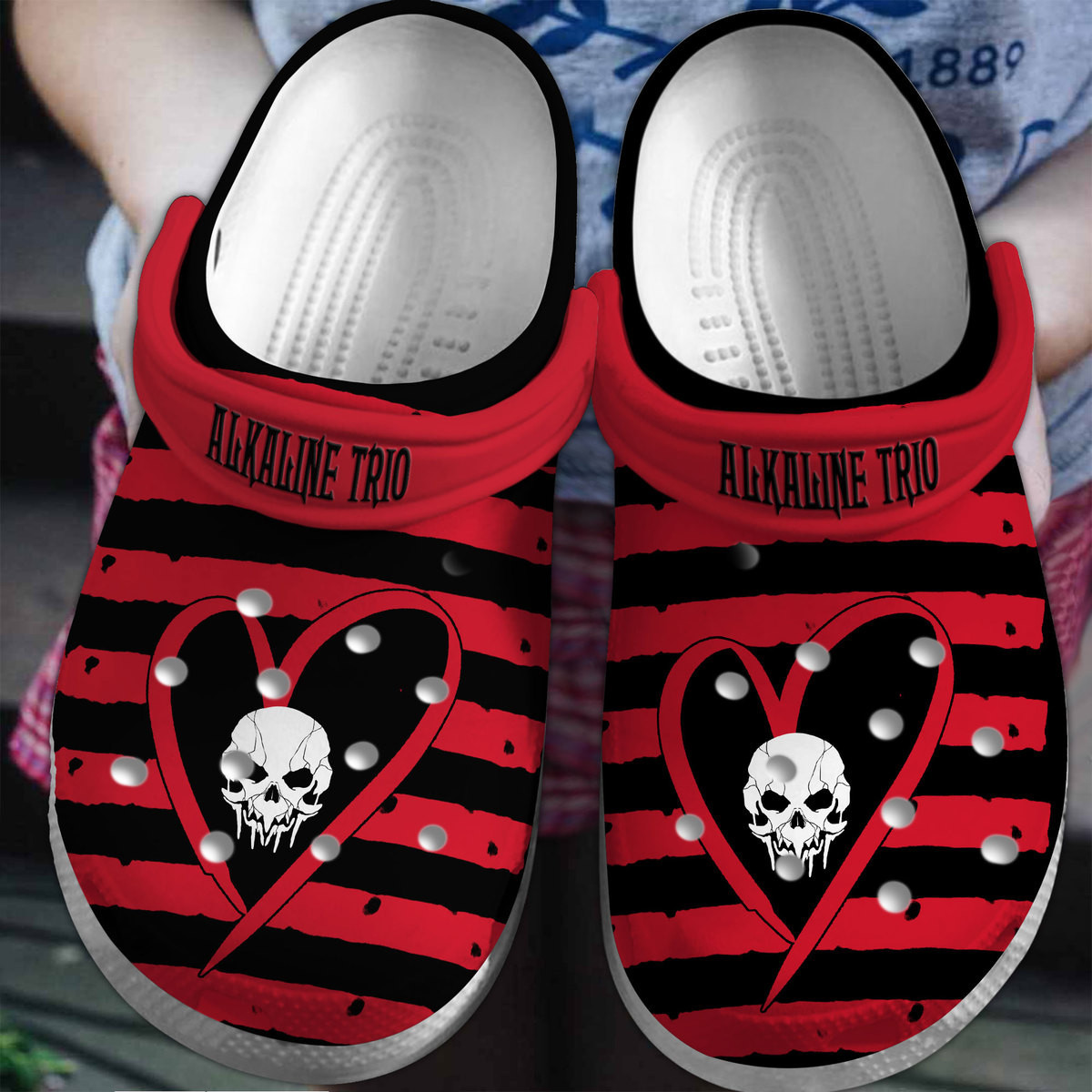 Alkaline Trio Music Crocs Crocband Clogs Shoes Comfortable For Men Women and Kids