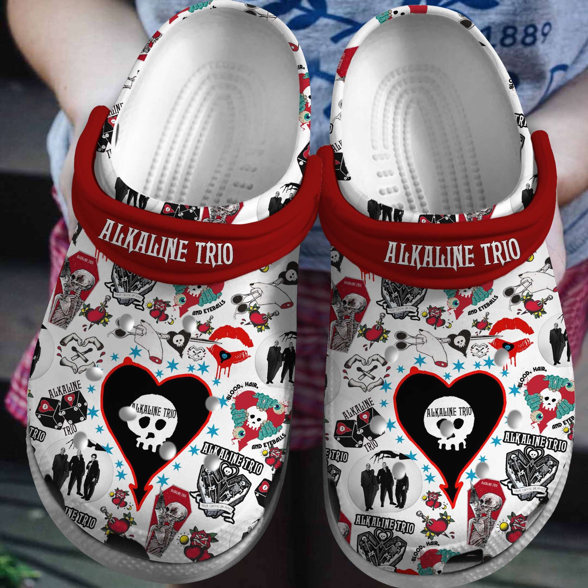 Alkaline Trio Music Crocs Crocband Clogs Shoes Comfortable For Men Women and Kids