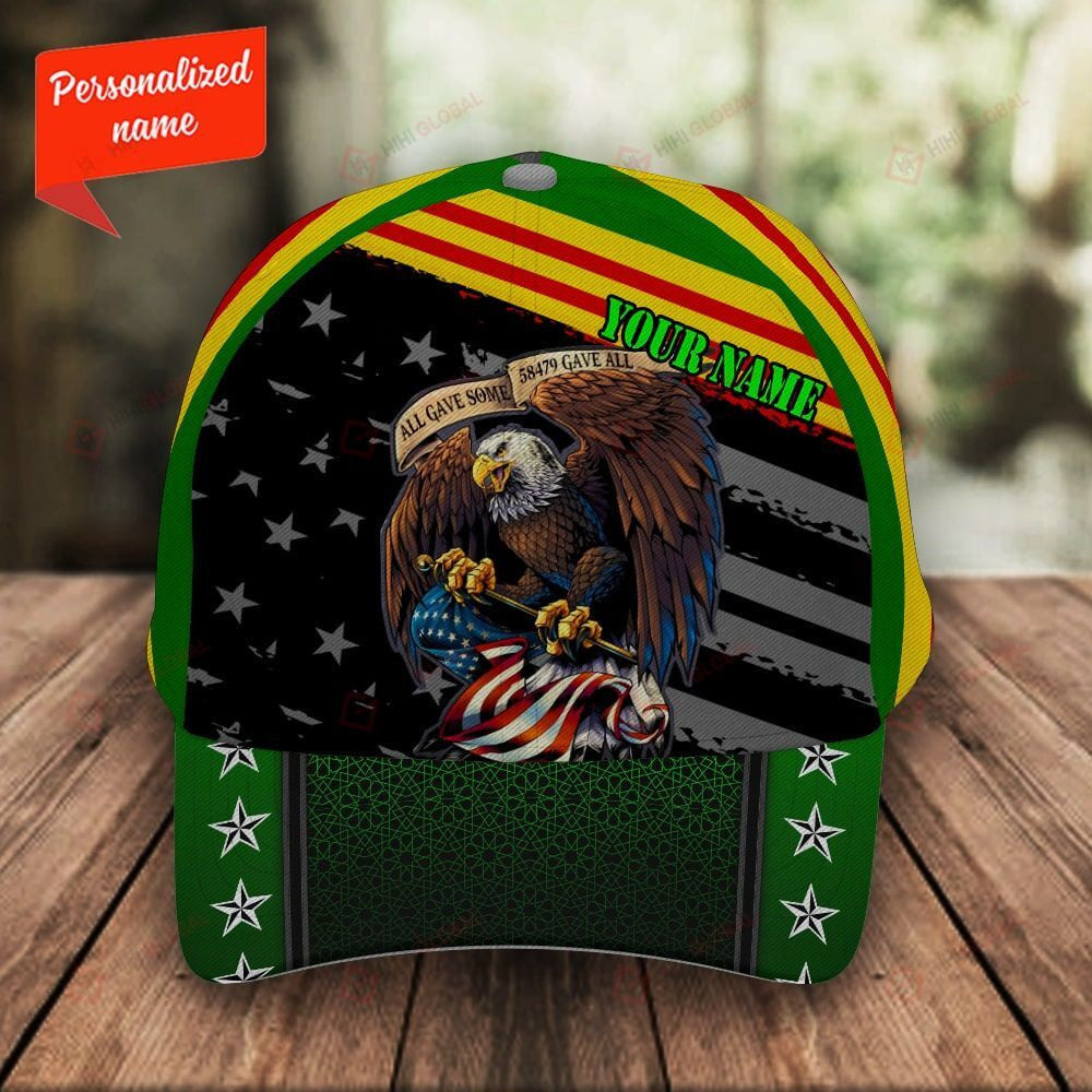 All Gave Some 58479 Gave All Personalized Classic 3D CapAll Over Printed Trucker Hats Custom Hats Gifts For Men & Women
