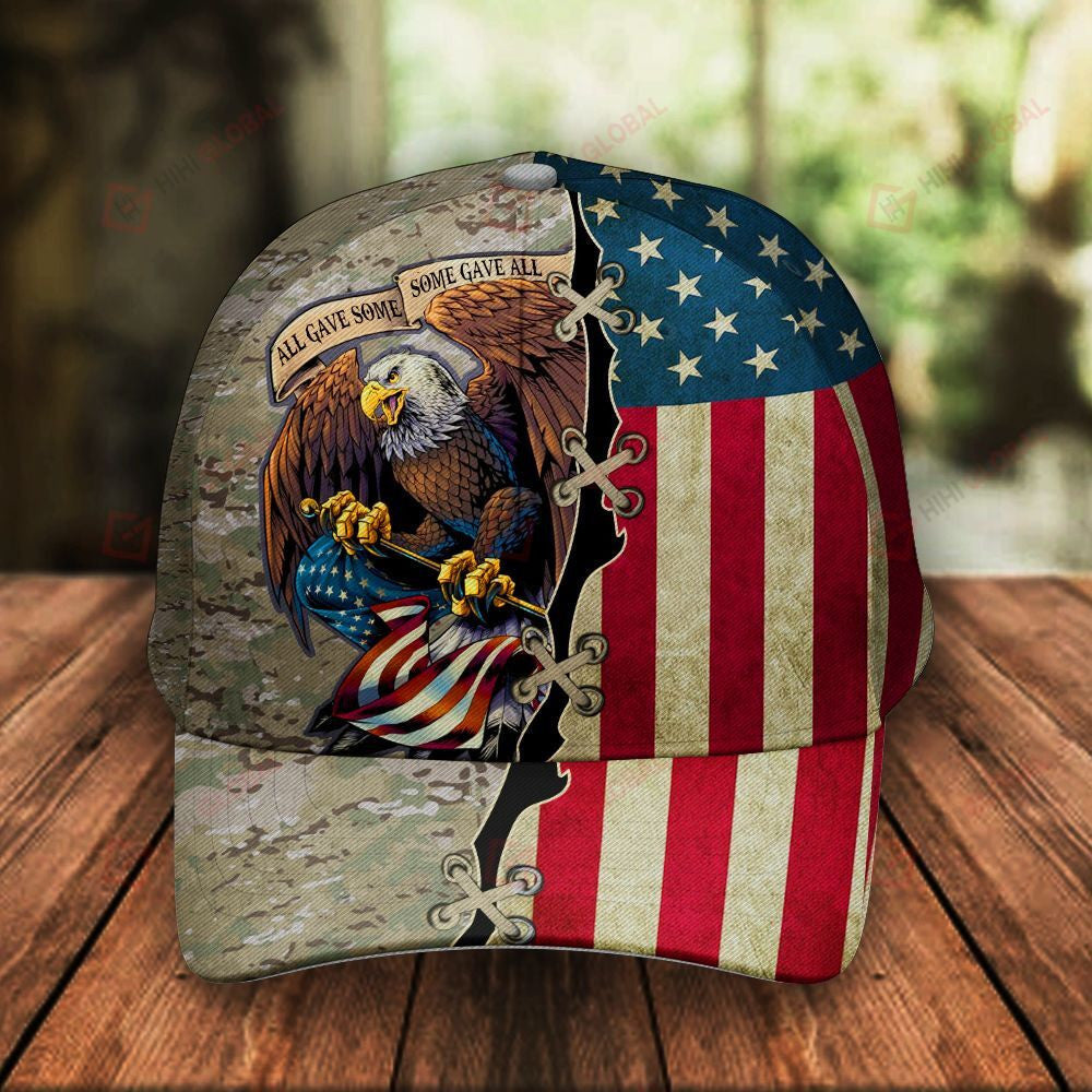 All Gave Some Some Gave All Classic 3D CapAll Over Printed Trucker Hats Custom Hats Gifts For Men & Women