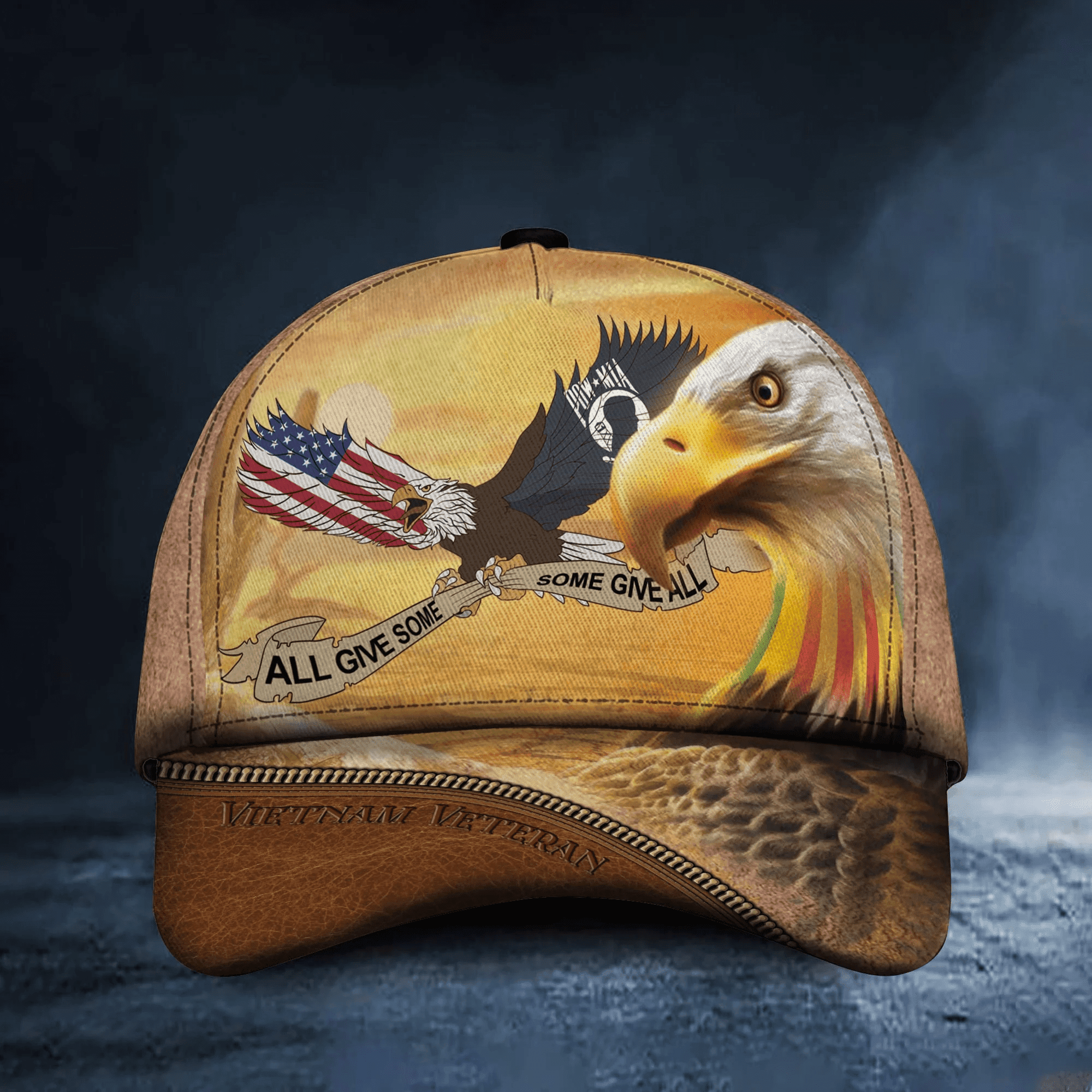 All Give Some Some Give All Vietnam Veteran 3D Printed Cap Trucker Hats Custom Hats Gifts For Men & Women