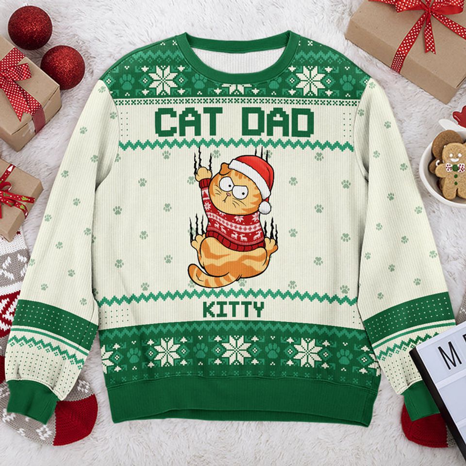 All I Need For Christmas Is You - Cat Personalized Sweatshirt - Gift For Pet Owners, Pet Lovers