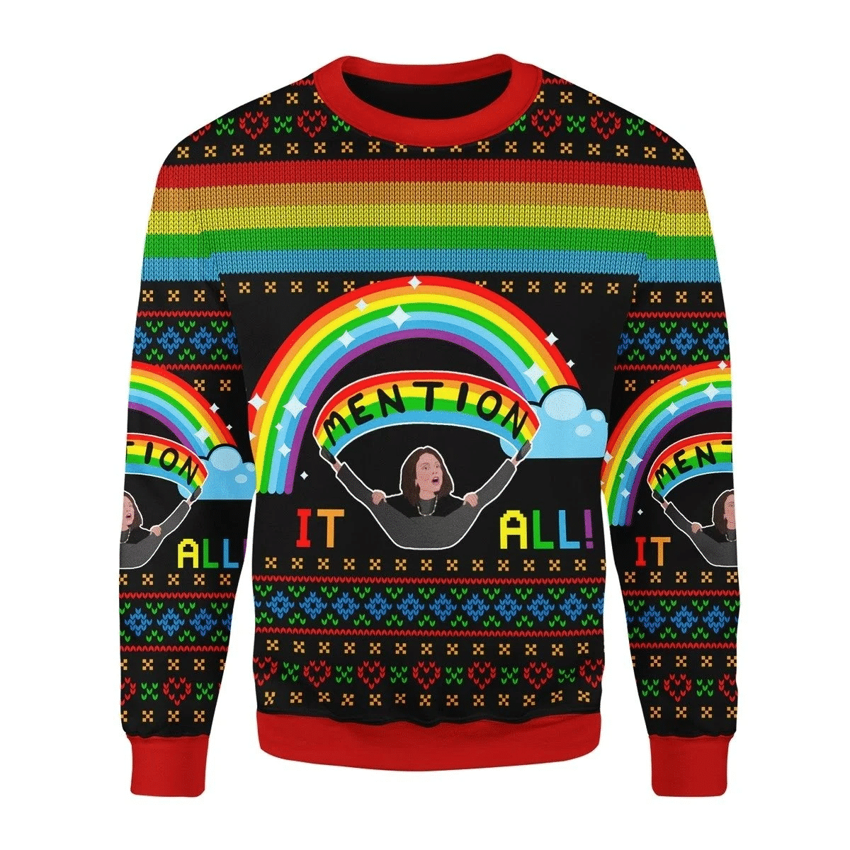 All I Want For Chirsmas Ugly Christmas Sweater Adult 3D Funny Matching for family - Image 2
