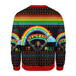 All I Want For Chirsmas Ugly Christmas Sweater Adult 3D Funny Matching for family - Image 2